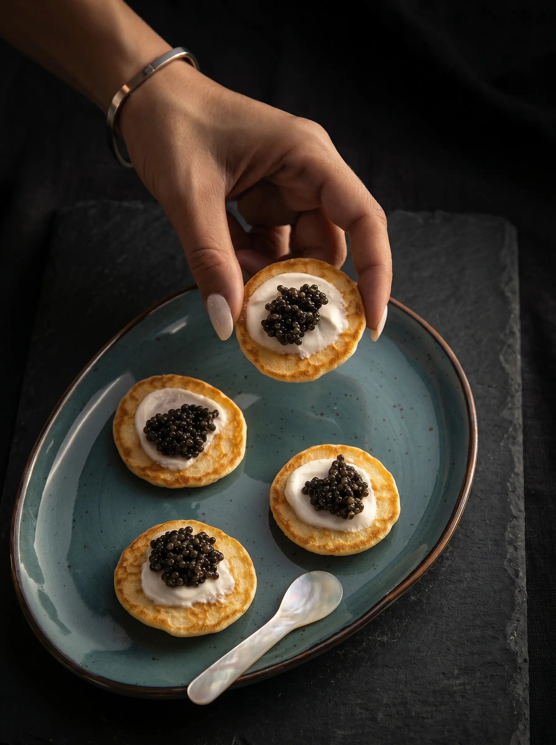 Home-made Mini Blinis, 16pcs