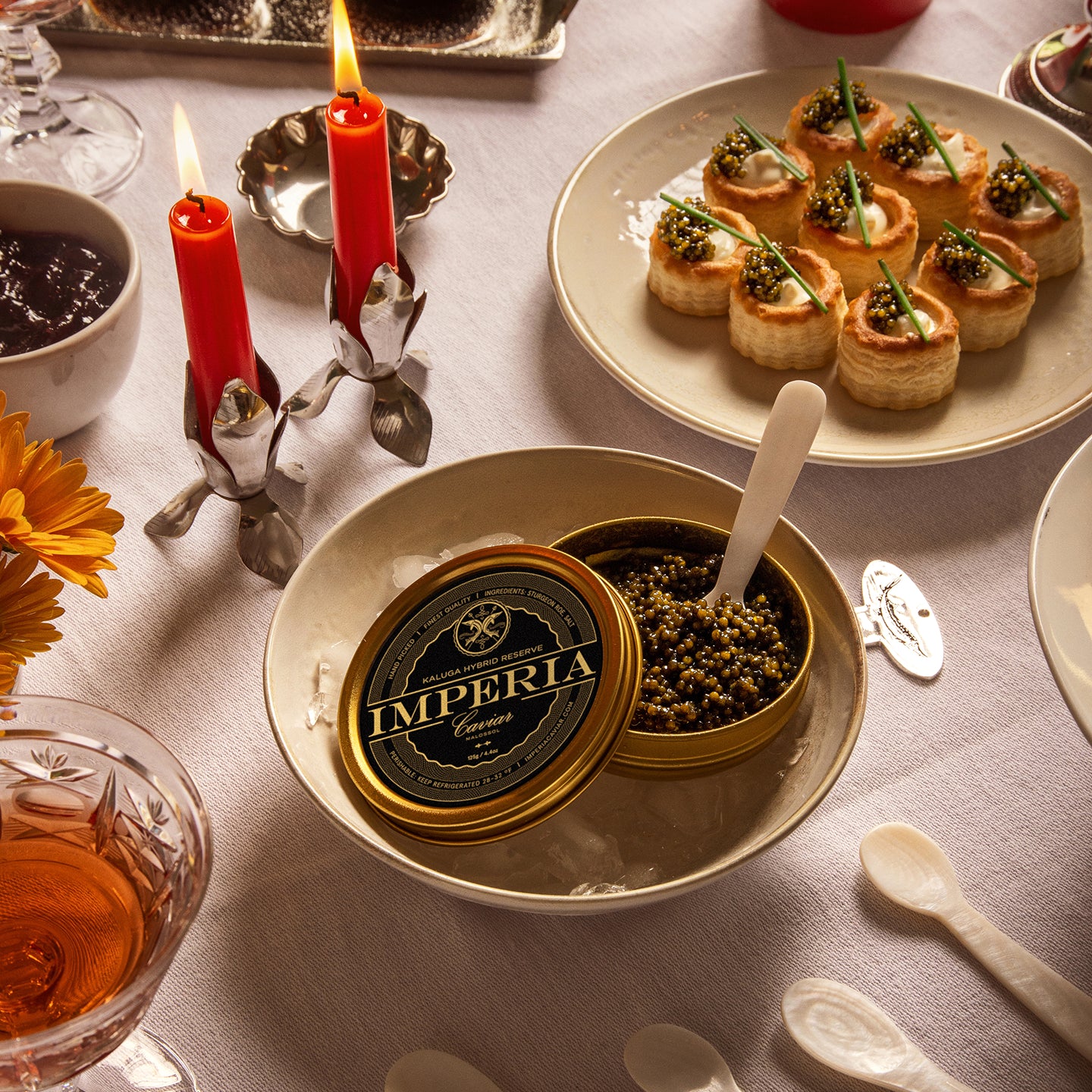 Table setting with Imperia can.