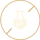 Light bulb inside a circular frame with a minimalistic design.